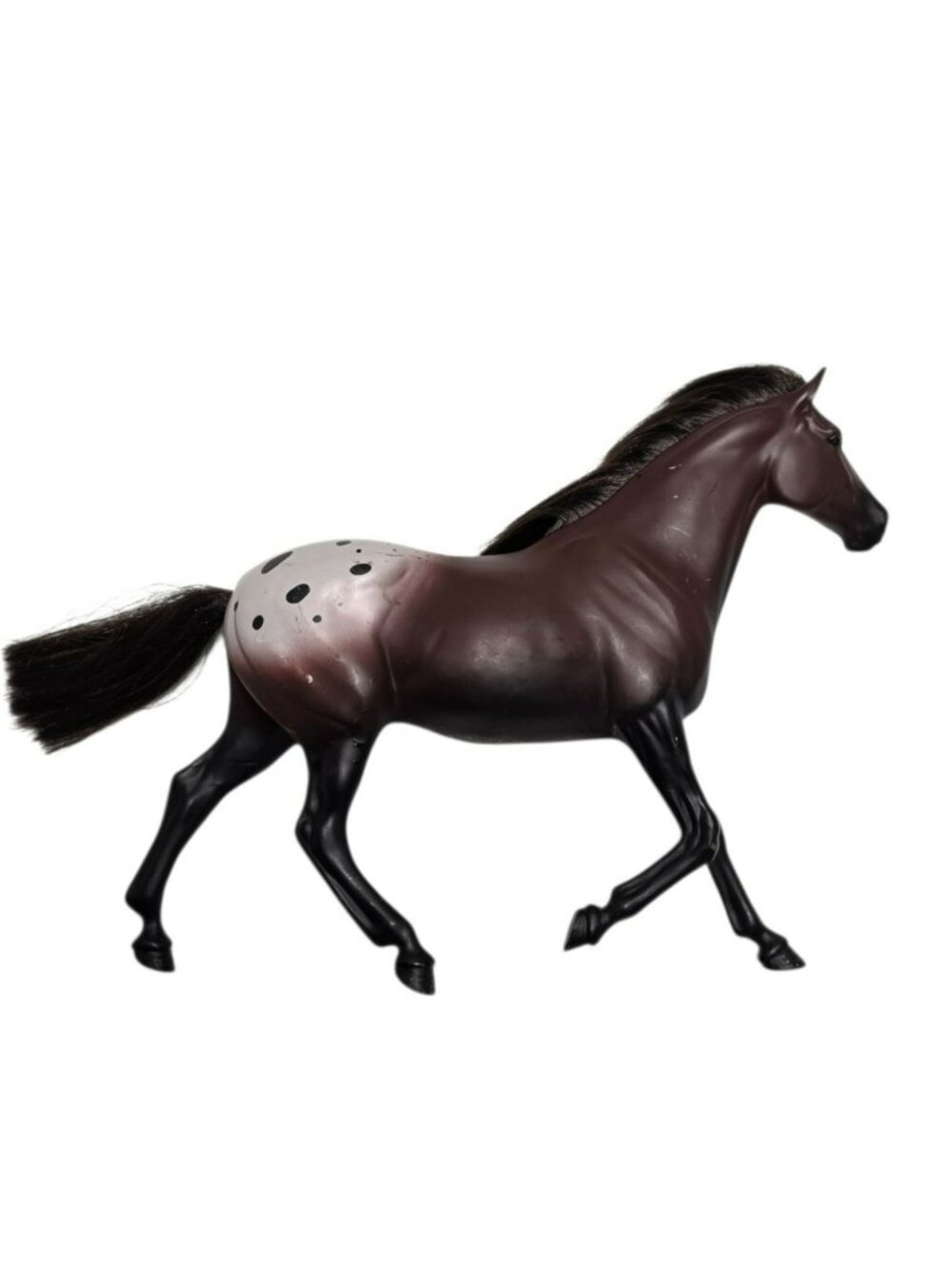 Vintage Ertl Collectible Appaloosa Horse Brown Black White Model Pony Toy 8"